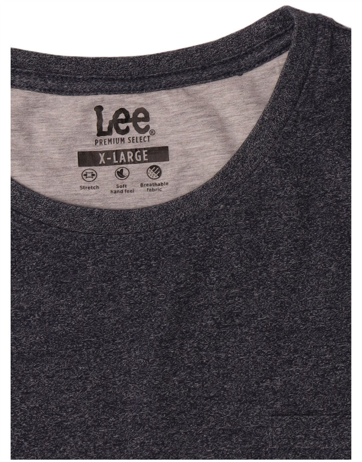 Camiseta Lee Hombre Manga Larga XL Azul