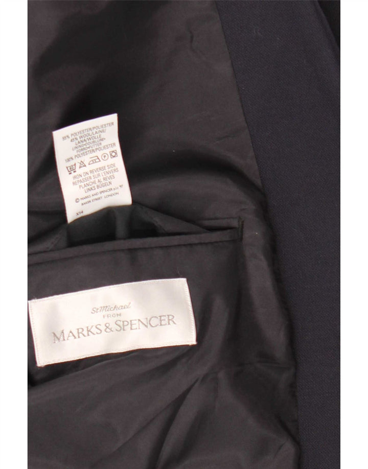 Marks & Spencer Chaqueta tipo blazer de 2 botones para hombre UK 38 Medium Azul marino