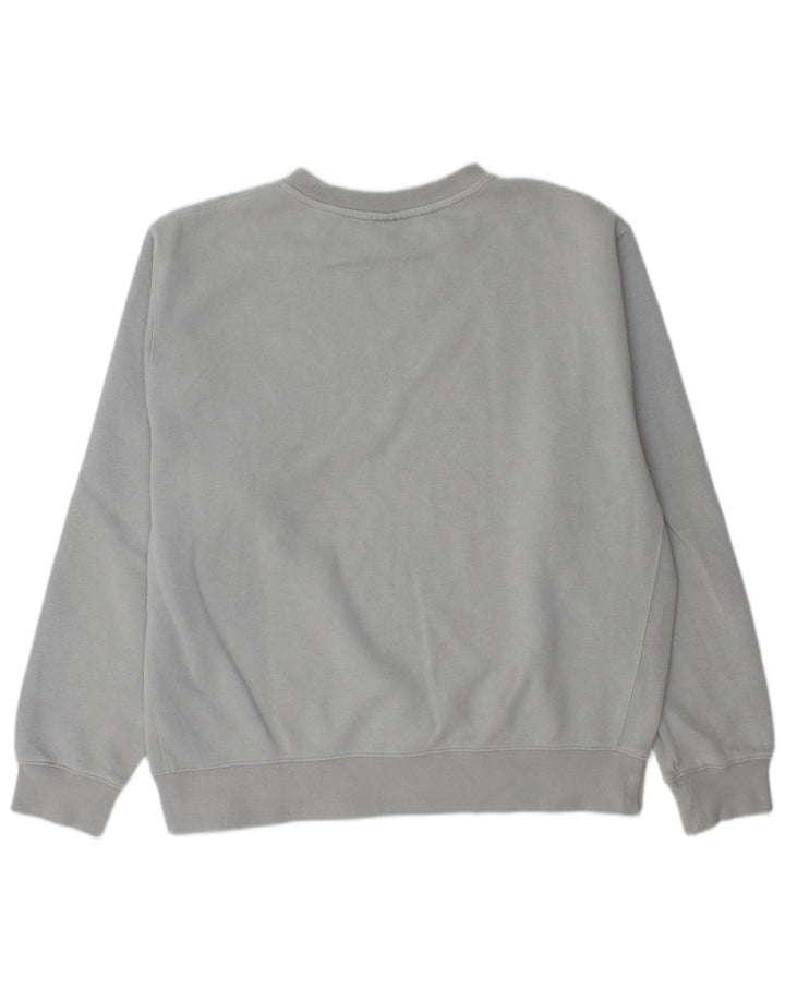 NIKE Hombre Loose Fit Sudadera Jumper Gris Medio Algodón