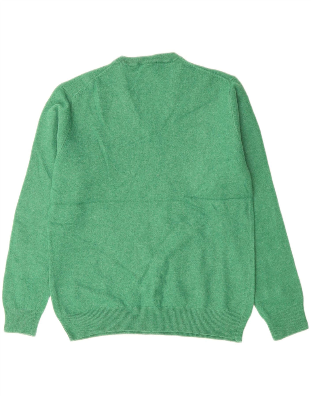 GANT Suéter tipo jersey con cuello en V para mujer UK 44 Large Green Lambswool