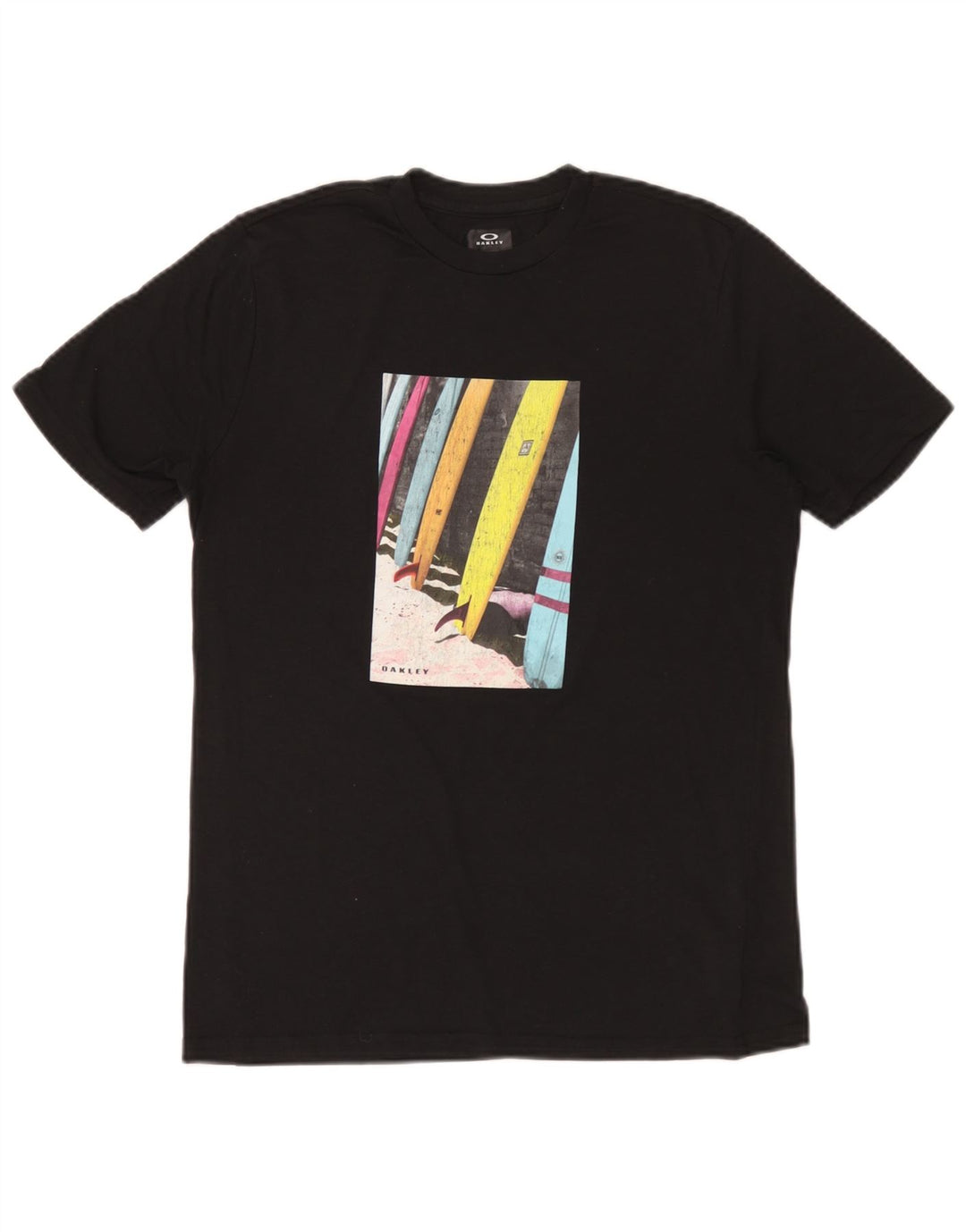 Oakley Camiseta gráfica de corte regular para hombre Top XS Poliéster negro