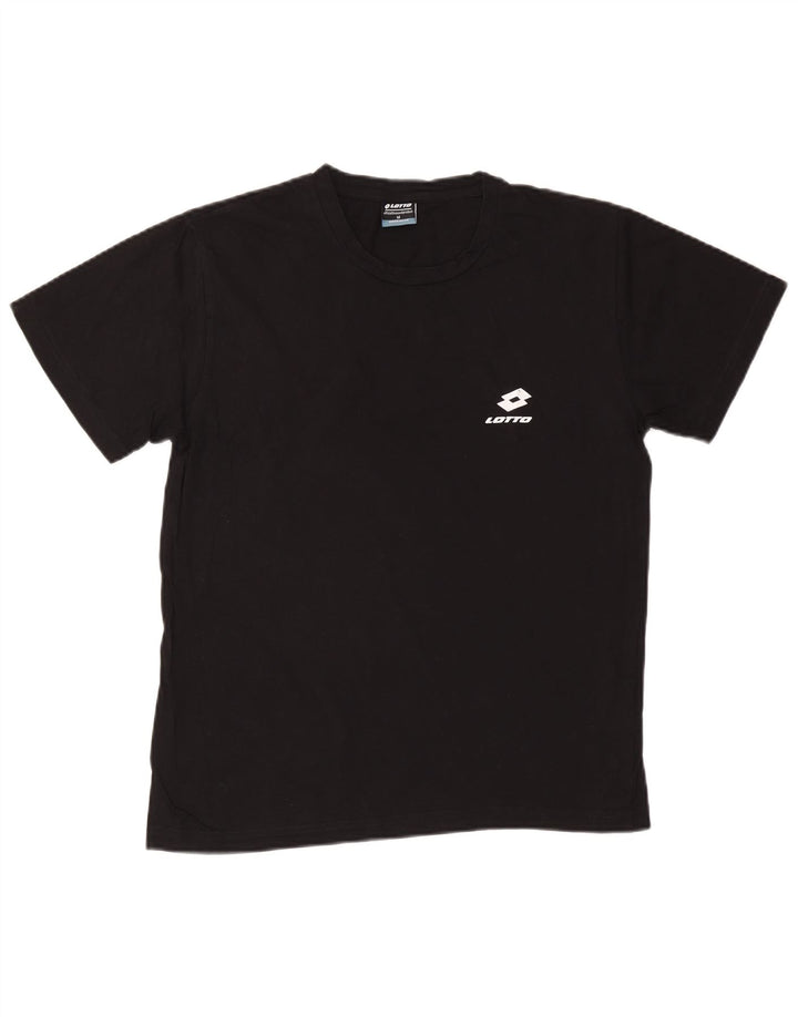 LOTTO Camiseta Hombre Top Medium Negro Algodón