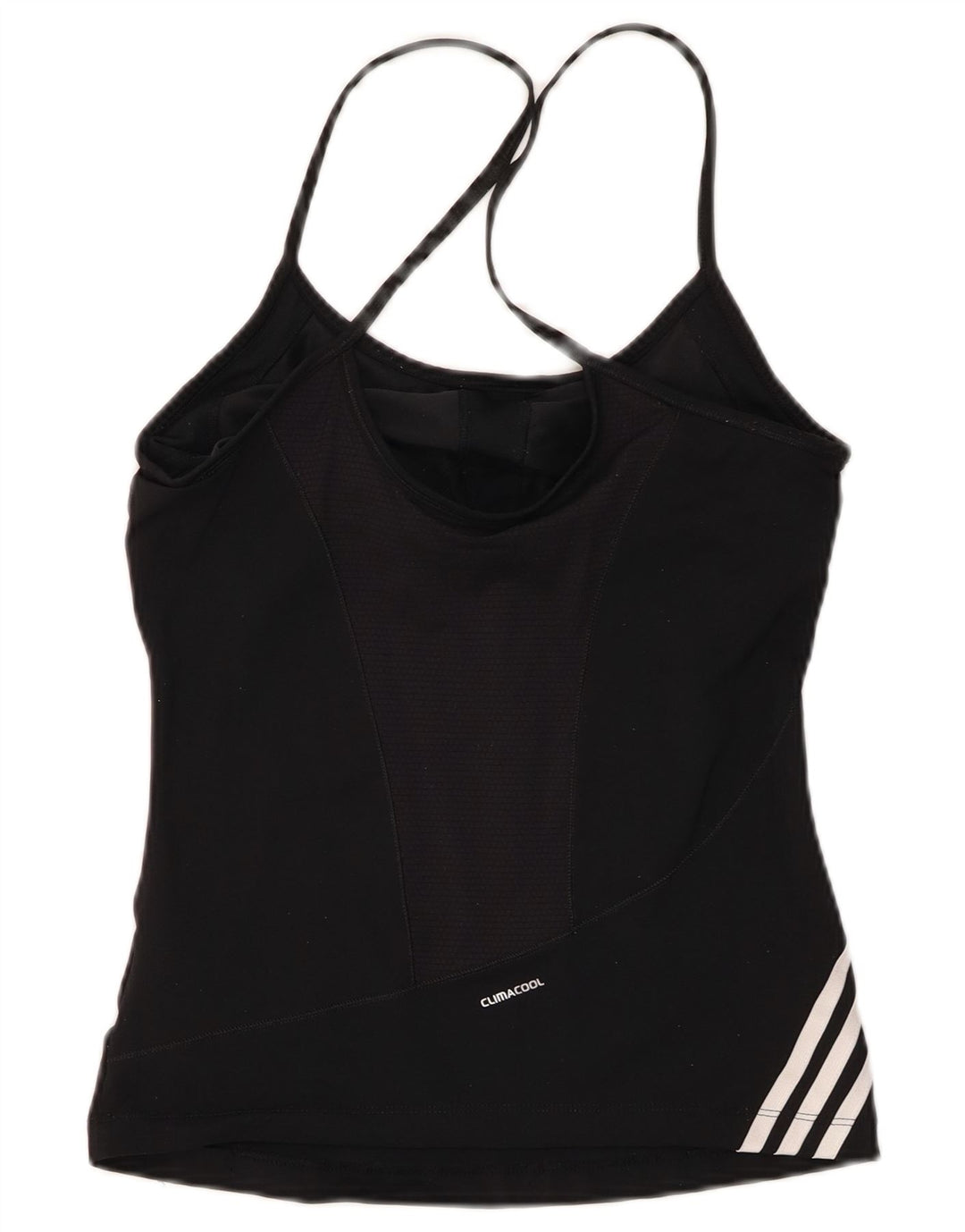 ADIDAS Mujer Climacool Cami Top UK 8 Pequeño Nylon Negro
