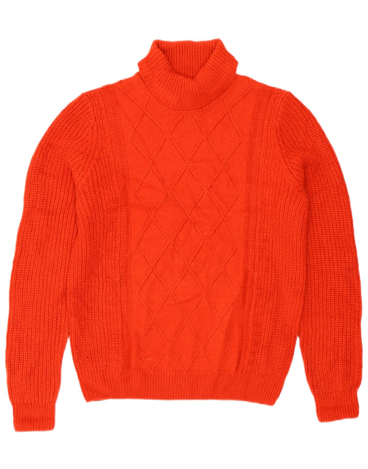 Marks & Spencer Jersey con cuello vuelto para mujer UK 40 Acrílico rojo mediano