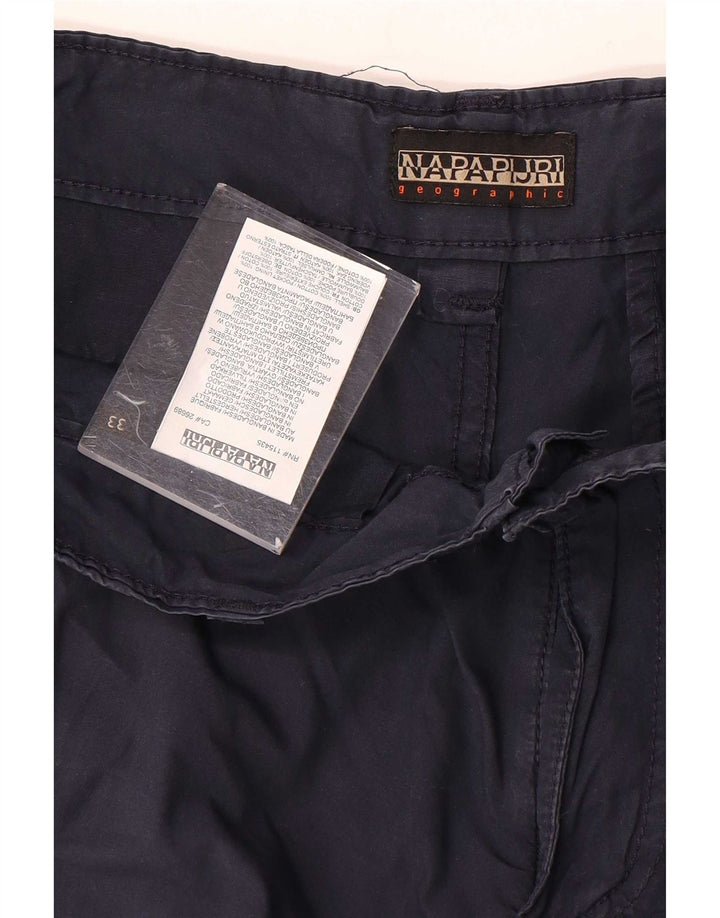 Napapijri Shorts Cargo Hombre W33 Medium Azul Marino Algodón