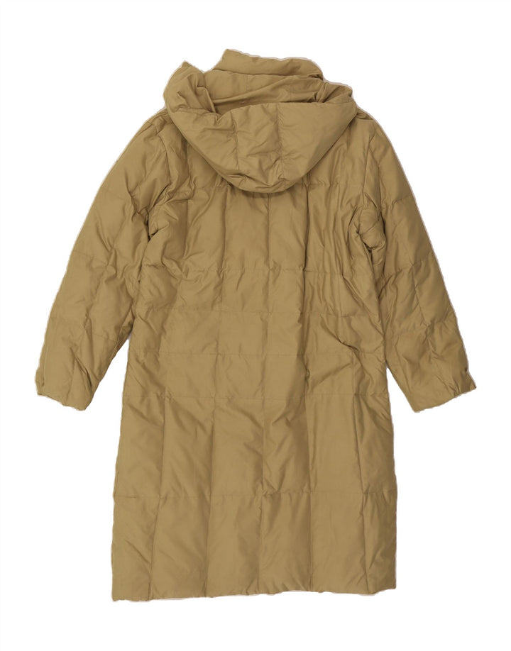 SERGIO TACCHINI Womens Hooded Padded Coat UK 18 XL Beige Polyester Vintage Sergio Tacchini and Second-Hand Sergio Tacchini from Messina Hembry 