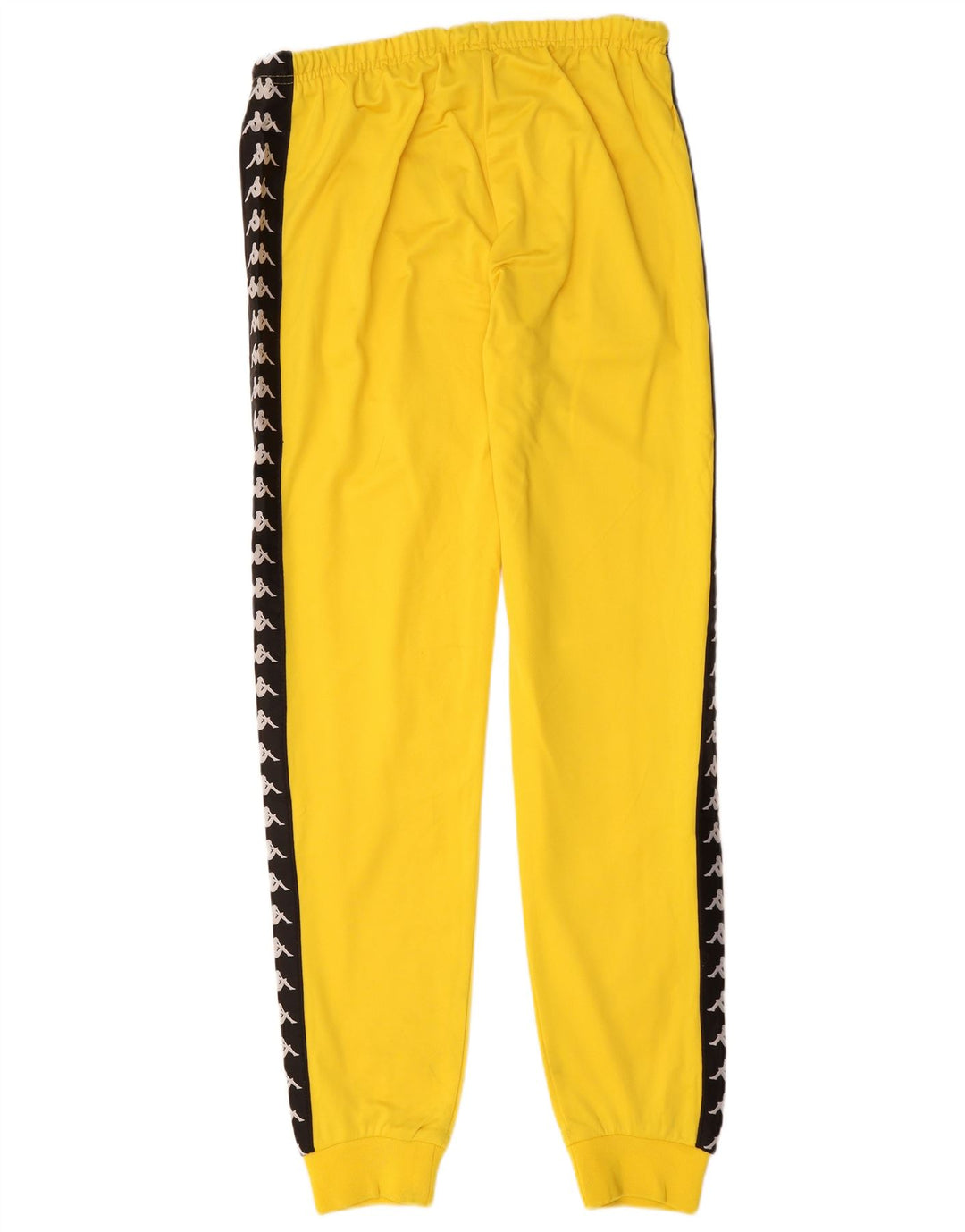 KAPPA Hombre Pantalones De Chándal Gráfico Joggers XL Amarillo Colorblock