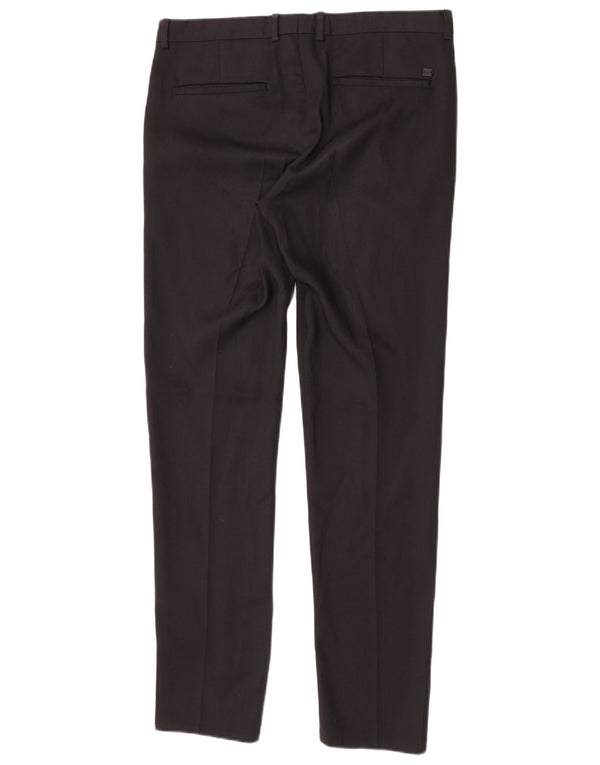 Zara Mens Slim Chino Pantalones EU 40 Medium W31 L32 Negro