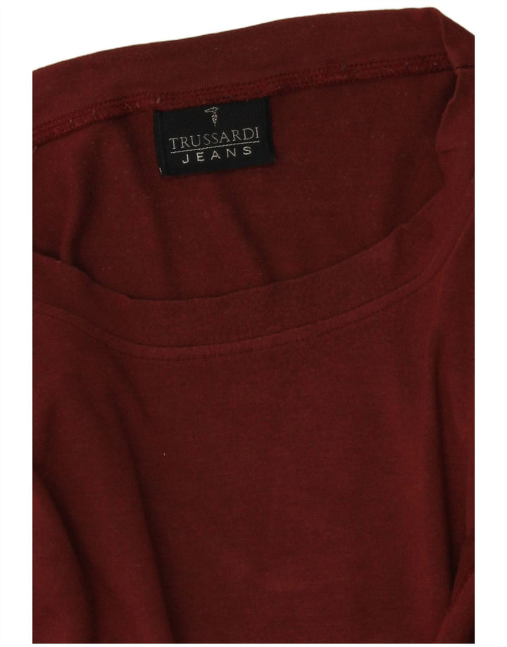 Camiseta Hombre Trussardi Jeans Manga Larga Large Viscosa Rojo