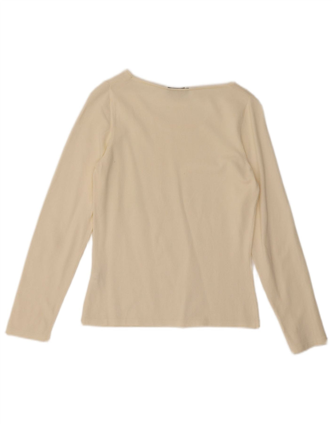 Luisa Spagnoli Top para mujer de manga larga UK 44 Medium Off White Viscosa