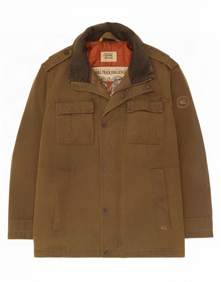 Camel Active Chaqueta Militar Hombre IT 52 XL Algodón Marrón