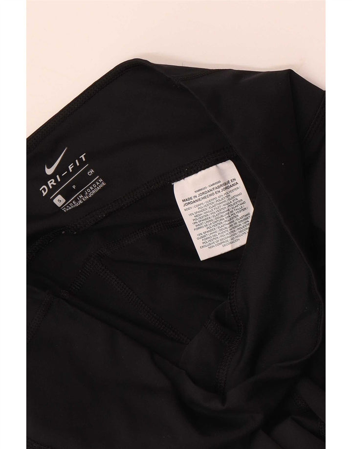 Nike Leggings cortos Dri Fit para mujer UK 8 Small Poliéster negro