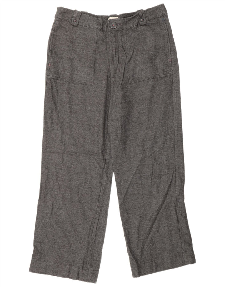 WHITE STUFF Womens Straight Casual Trousers UK 16 Large W34 L29 Grey