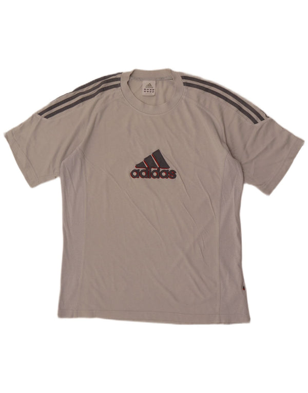 Adidas Camiseta gráfica para hombre Top UK 40/42 Algodón gris medio