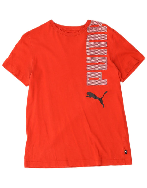 Puma Camiseta gráfica para niño Top 15-16 años Rojo Algodón