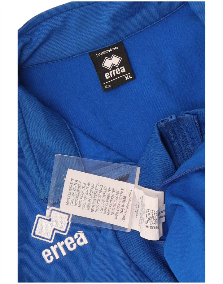 Errea Hombre Chándal Top Chaqueta XL Azul Colorblock Poliéster