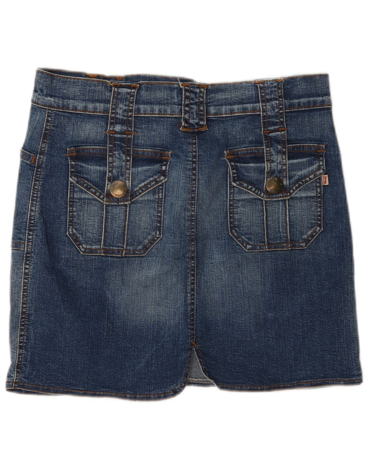Minifalda Vaquera Carrera Mujer W30 Azul Medio