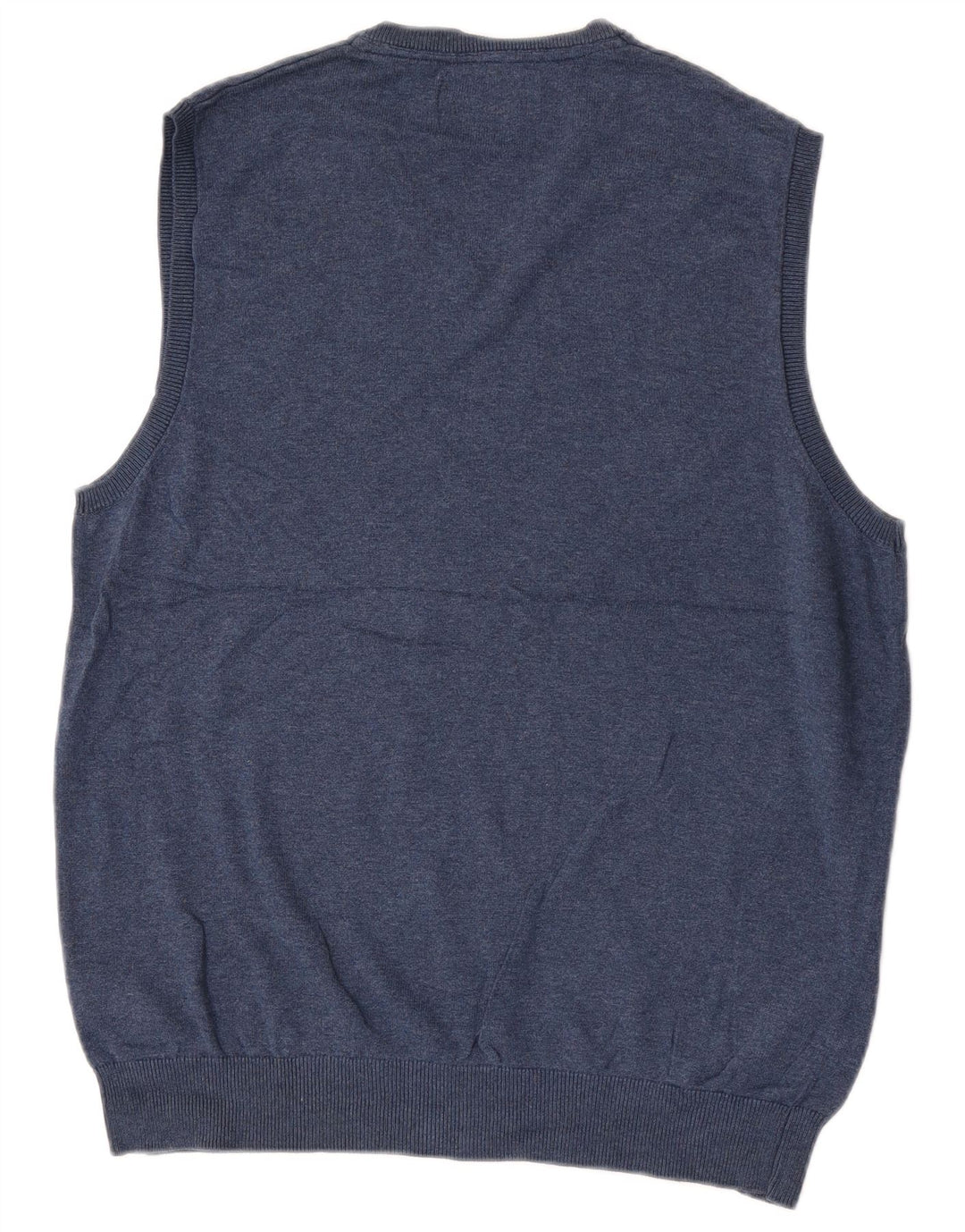 MARKS & SPENCER Camiseta sin mangas para hombre, talla grande, algodón azul