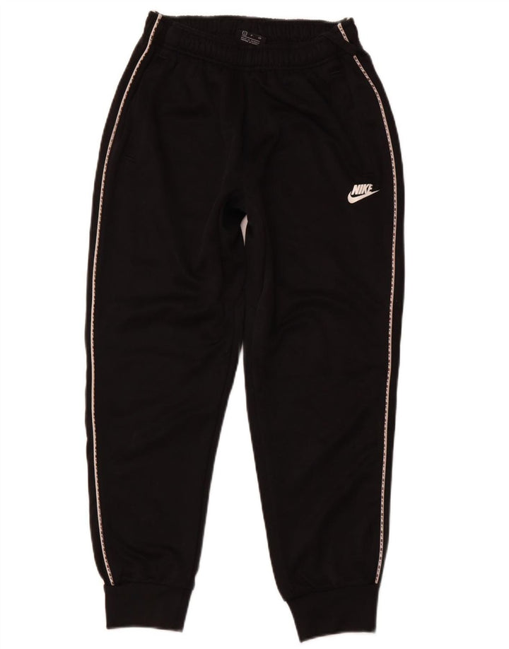 NIKE Mujer Chándal Pantalones Joggers UK 8 Small Negro Poliéster