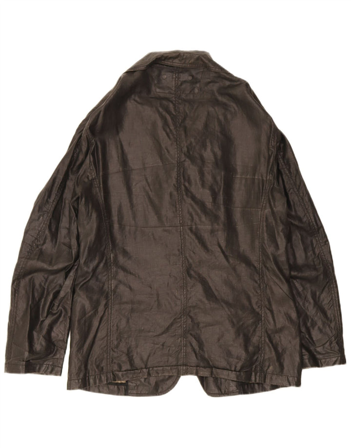Armani Collezioni Chaqueta tipo blazer de 2 botones para hombre UK 38 Medium Black