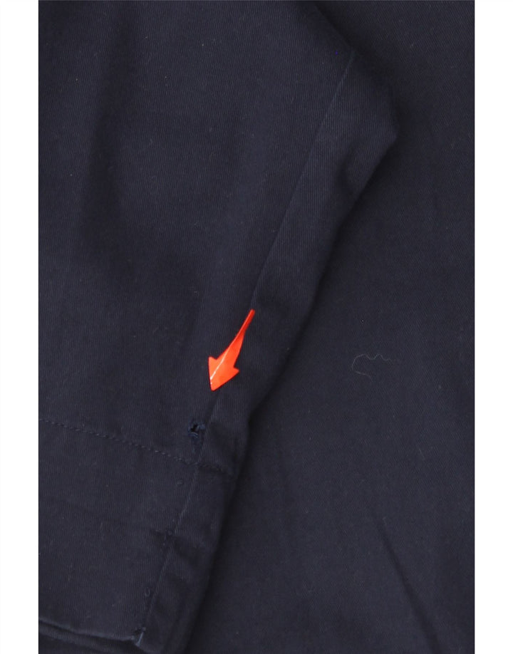 RALPH LAUREN Womens Cropped Trousers US 10 Large W30 L23 Navy Blue