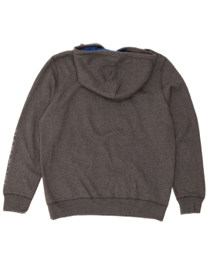 Napapijri Hombre Sudadera Con Capucha Gráfica Gris Medio