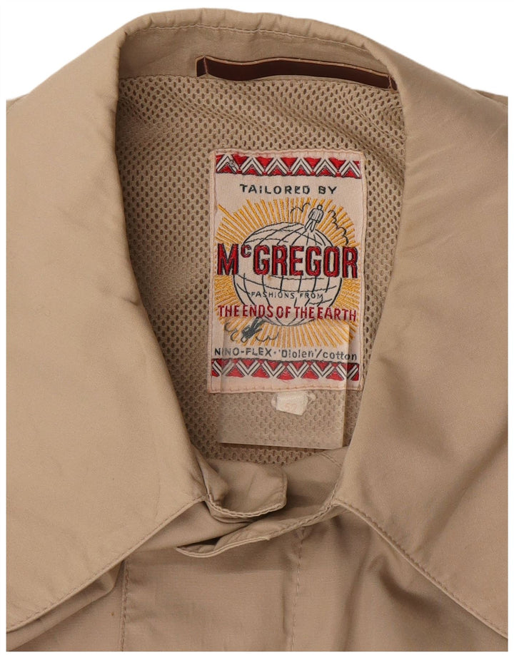 MC Gregor Chaqueta Bomber para Hombre UK 42 XL Algodón Beige