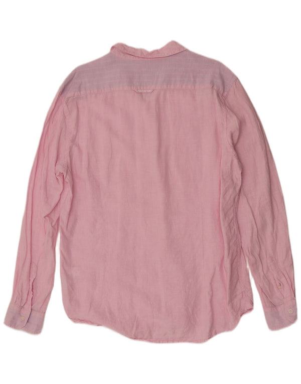 Crew Clothing Camisa para hombre XL Lino rosa