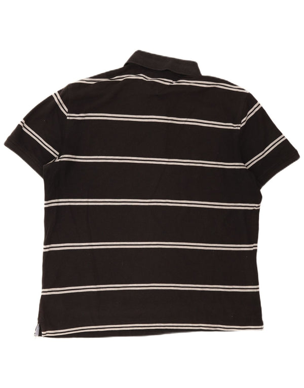 Tommy Hilfiger Polo Hombre XL Algodón A Rayas Negro