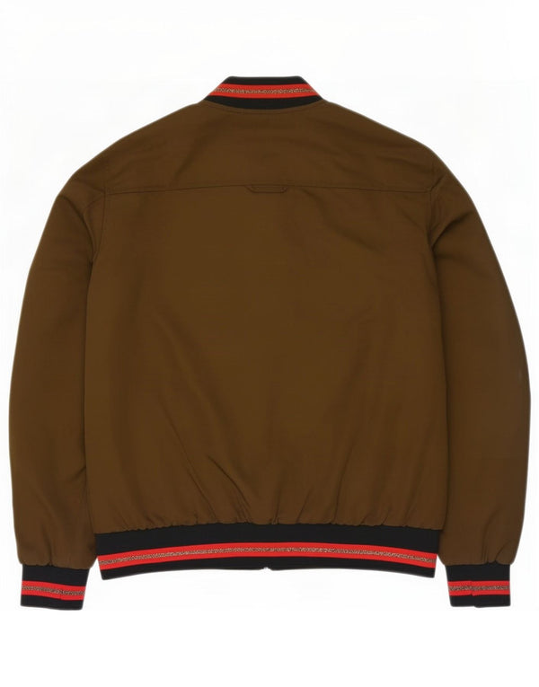 Zara Mujer Chaqueta Bomber UK 40 Grande Caqui Poliéster