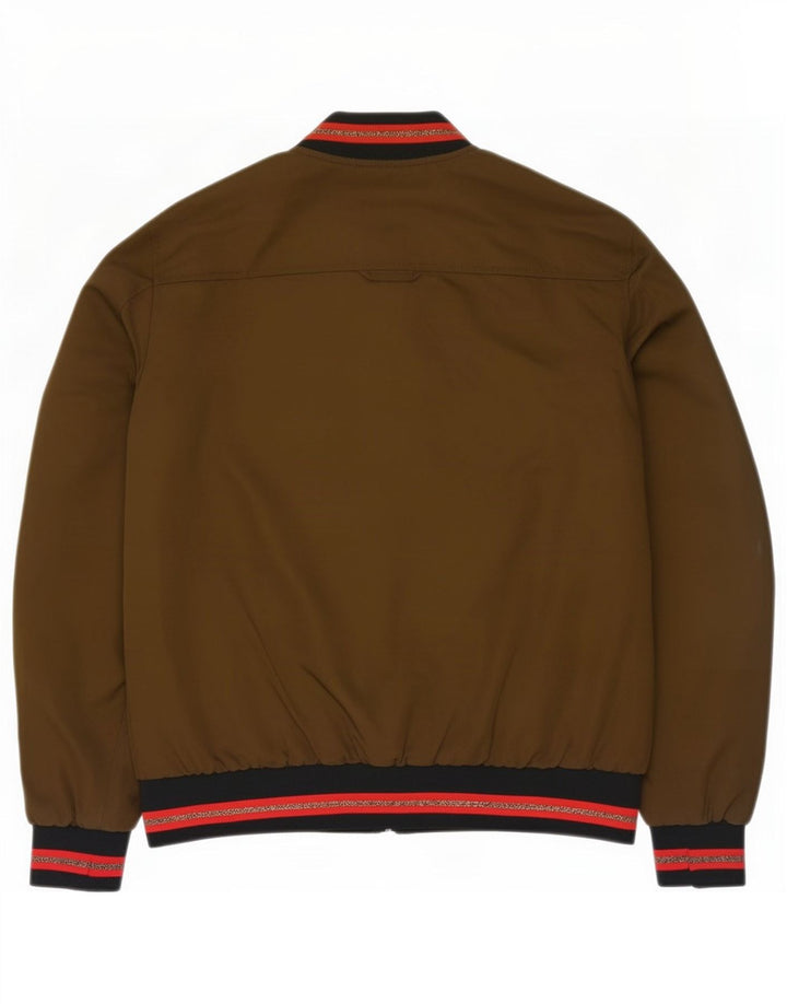 Zara Mujer Chaqueta Bomber UK 40 Grande Caqui Poliéster