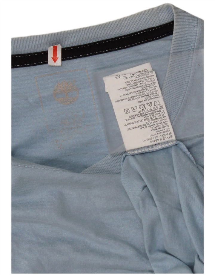 TIMBERLAND Camiseta gráfica para hombre Top Algodón azul medio