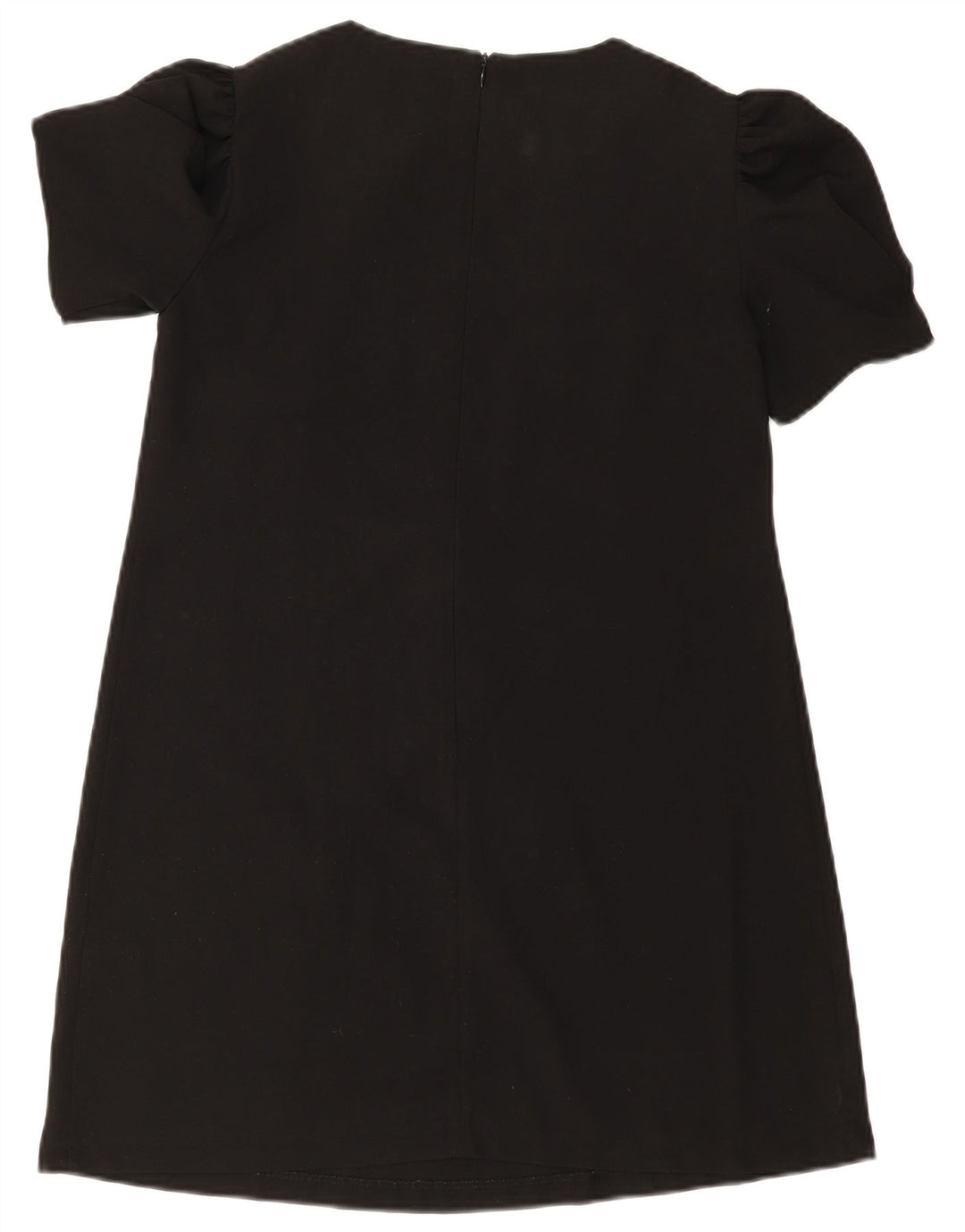 Zara Vestido Acampanado para Mujer UK 42 Mediano Poliéster Negro