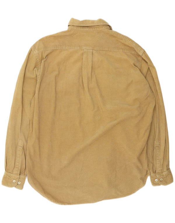 Murphy & Nye Camisa de pana Sailmakers para hombre XL Beige