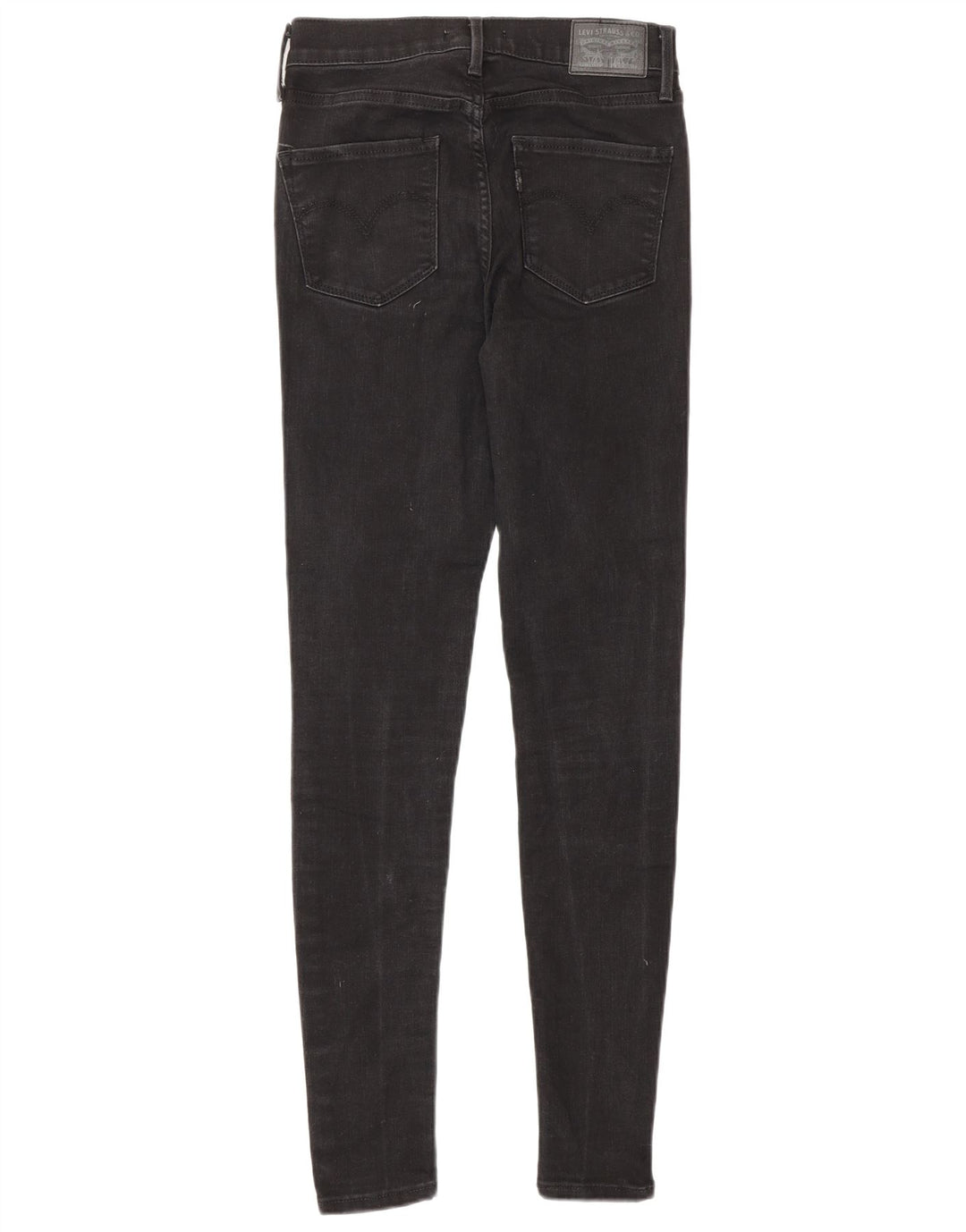 LEVI'S Jeans súper ajustados de talle alto 720 para mujer W25 L30 Algodón negro