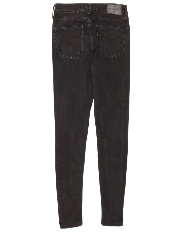 LEVI'S Jeans súper ajustados de talle alto 720 para mujer W25 L30 Algodón negro