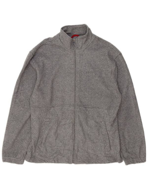 Chaqueta polar Izod para hombre ES 38 Poliéster gris medio
