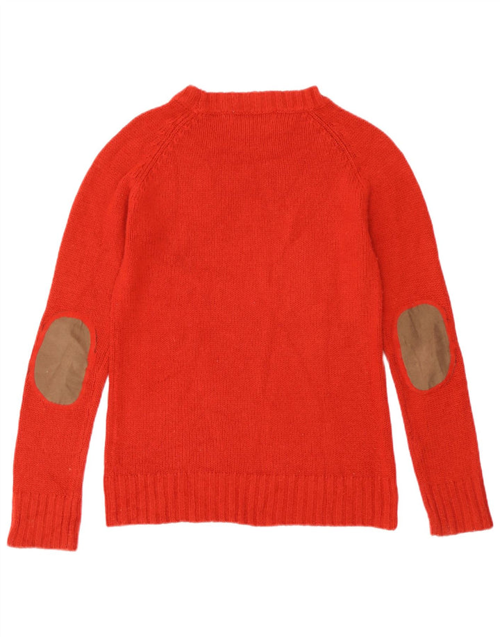 Zara - Jersey con cuello barco para mujer, talla 40, talla M, color rojo