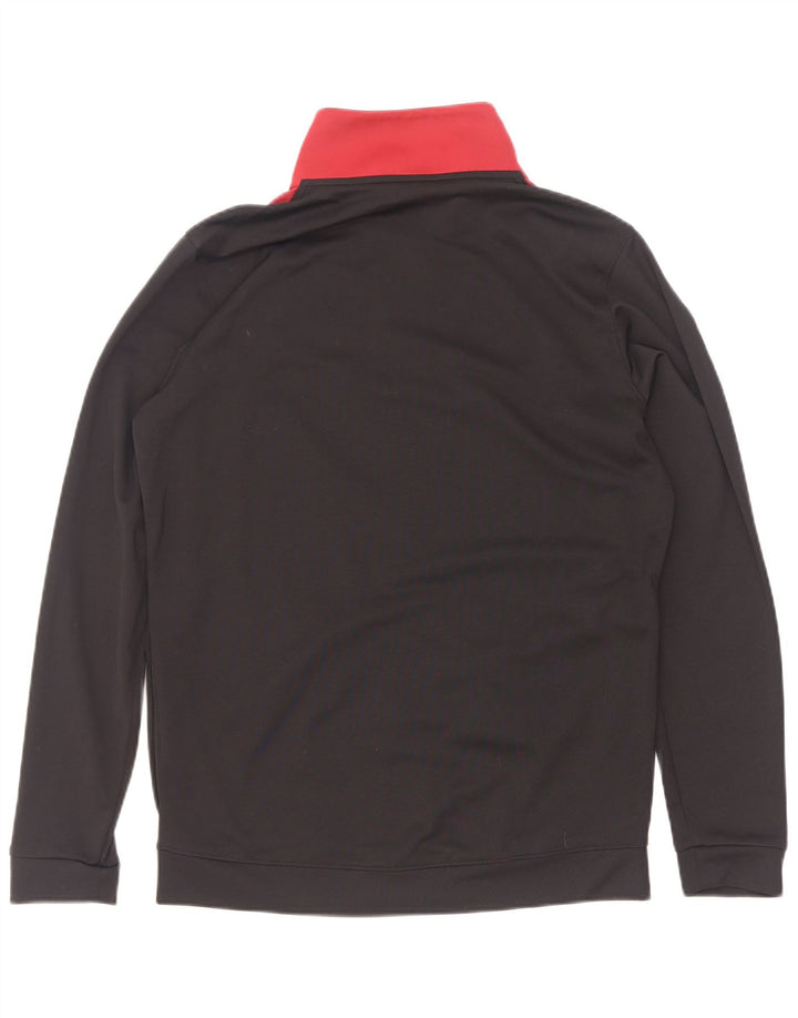 Under Armour Chaqueta tipo top de chándal ajustada para hombre, talla pequeña, color negro