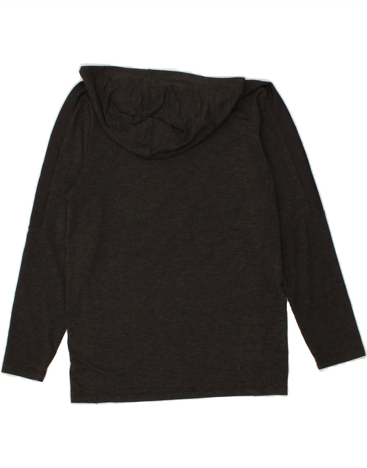 REEBOK Boys Hooded Top Long Sleeve 10-11 Years Medium Grey Polyester Vintage Reebok and Second-Hand Reebok from Messina Hembry 