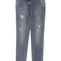 Vaqueros Trussardi Mujer Desgastados Slim W26 L31 Poliéster Azul