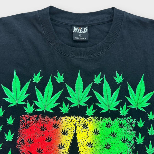Camiseta con gráfico de marihuana - XL
