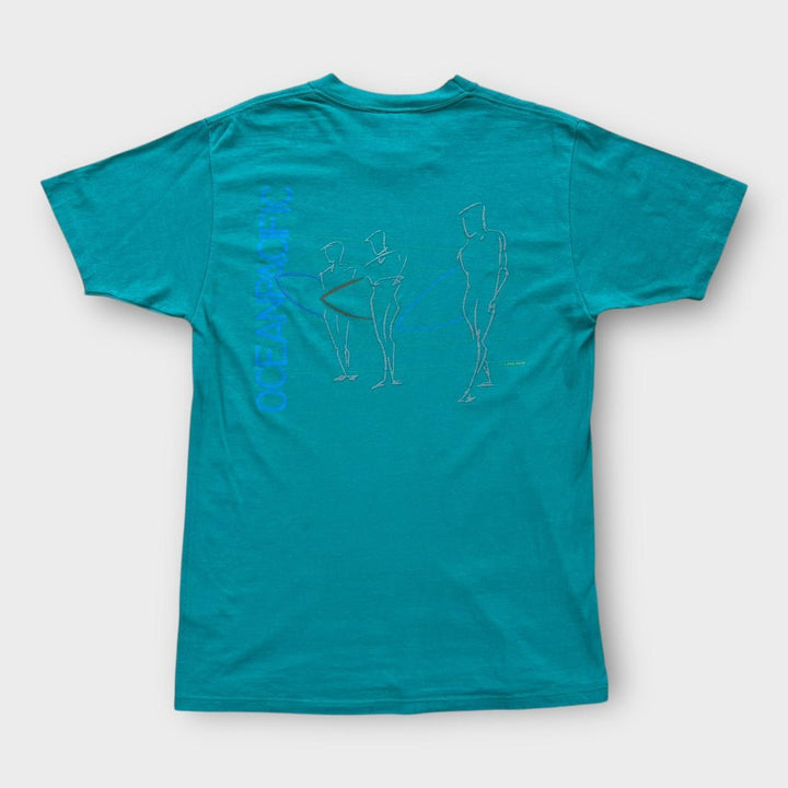 Camiseta gráfica vintage del océano Pacífico - grande