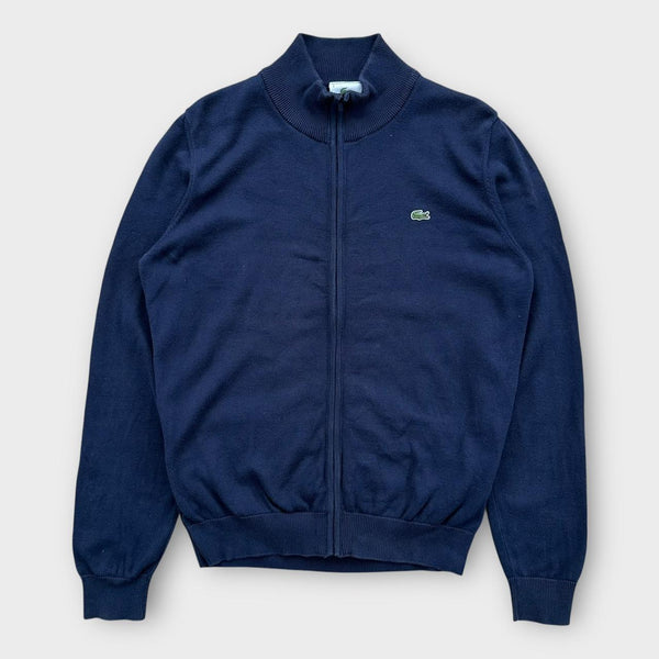 Lacoste zip up knit jumper - medium