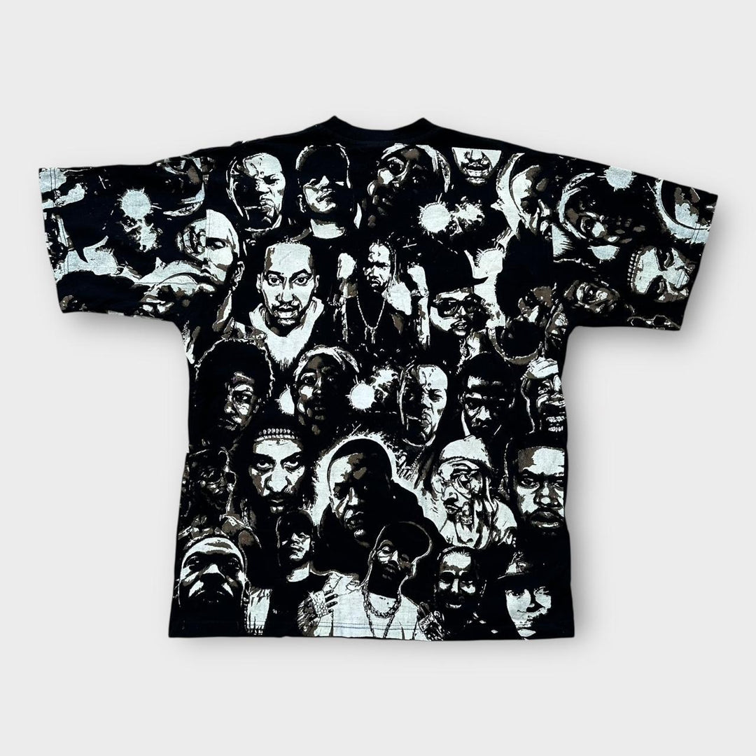 Camiseta de rap con estampado integral Time is Money Hip-Hop - XL