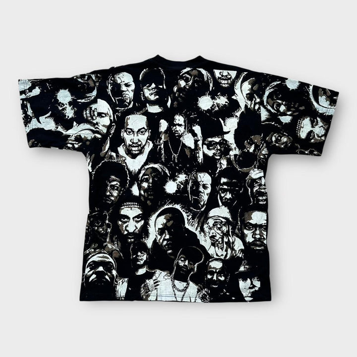 Camiseta de rap con estampado integral Time is Money Hip-Hop - XL