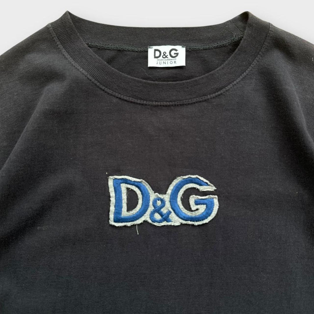Camiseta de manga larga con texto en inglés de D&G: junior XL (talla grande para mujer)