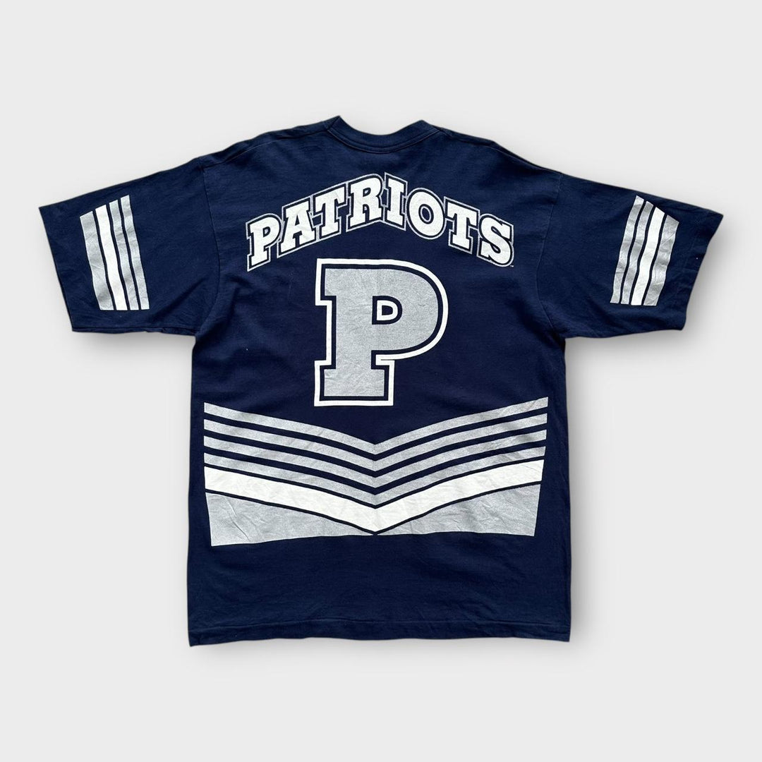 Camiseta de punto único Vintage Patriots - XL