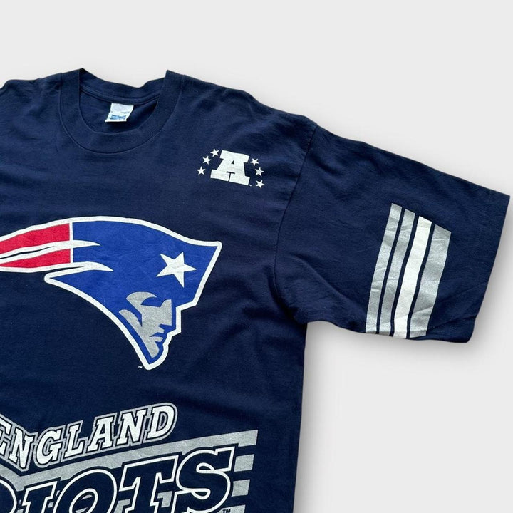 Camiseta de punto único Vintage Patriots - XL