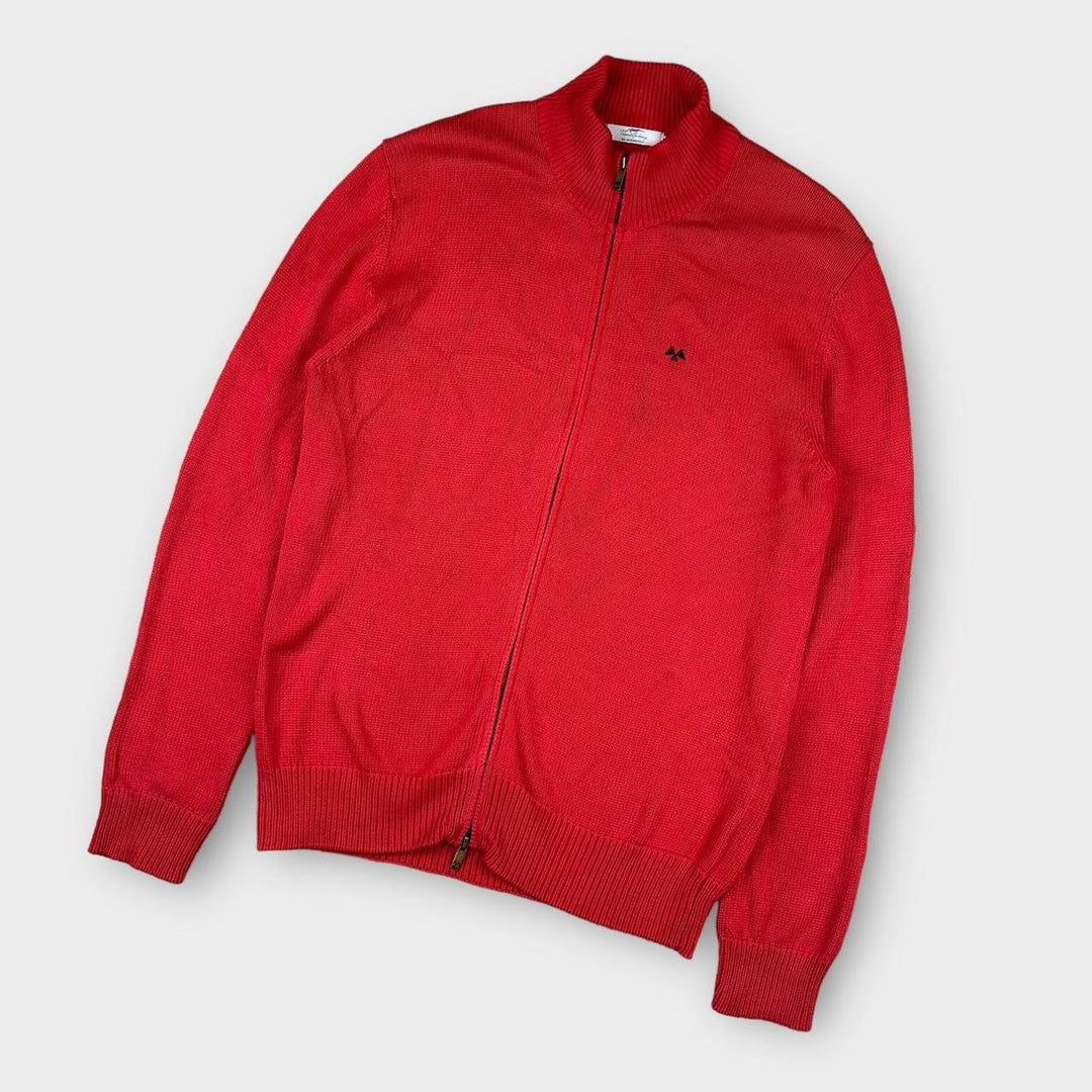 Vintage Thomas Burberry jersey de punto con cremallera - XL